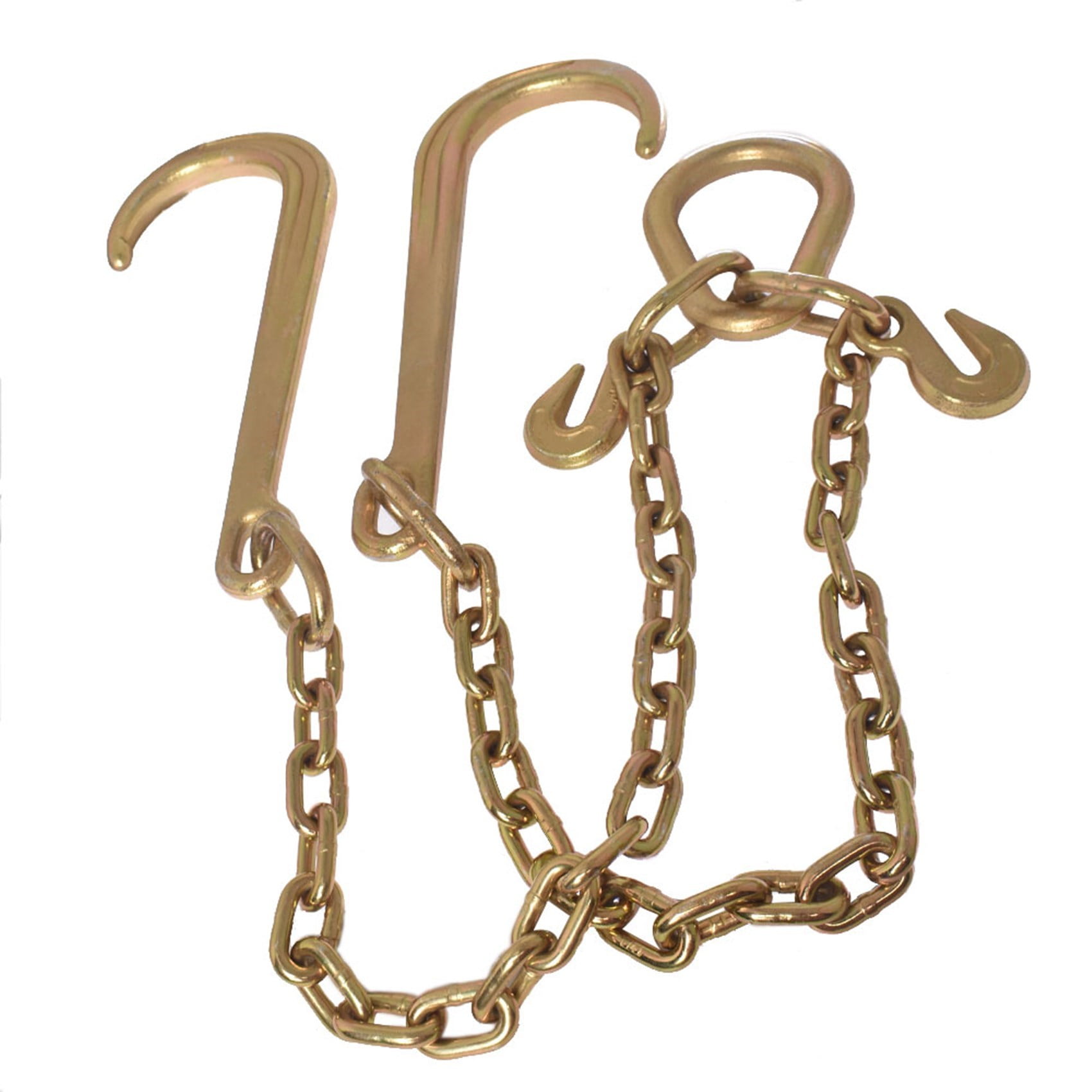 Labwork 5/16 x 10 FT Grade 70 Tow Chain 15 J Hook and T Hook Mini J Hook Recovery Wrecker Axle Tow Truck Chain