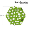 thumbnail image 2 of Pofeuu Funny Sheep Doing Yoga Print Coasters for Drinks, 4Pack PU Leather Coasters, Bar Drink Coasters for Tabletop Protection, Furniture from Damage-Hexagon, 2 of 6