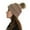 Khaki, variant on Lolmot Womens Winter Knitted Beanie Hat with Faux Fur Pompom Warm Cable Knit Skull Cap