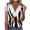 (Type 125)Multicolor, variant on Otvok Women Fashion Summer Fold Printed Regular Women Short Sleeves V Neck Button Top