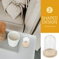 thumbnail image 4 of MasteelfCA 10 Sets Mini Glass Dome With Tray Clear Glass Display Case Preserved Flower Plant Display Cloche, 4 of 8