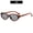 C2-Leopard frame light gray piece, variant on Fashionable Korean Version of New Cat Eye with Small Frames, Retro and Trendy, Versatile Street Photography, Resistant, Women's Glasses