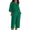 Green, variant on Women's Two Piece Set, Cotton Linen 3/4 Sleeve Crew Neck Top and High Waist Wide Leg Pants, Elegant Matching Lounge Set, Summer Casual and Vacation Outfit-Beige