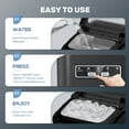 thumbnail image 3 of Auseo Countertop Ice Maker Machine with Handle, 26lbs in 24Hrs, 9 Ice Cubes Ready in 6-13 Mins, Auto-Cleaning Portable with Scoop Basket, for Home/Kitchen/Camping(Black), 3 of 13