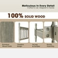 thumbnail image 3 of East West Furniture Queen Wooden Platform Bed Frame, Weathered Gray Oak Finish, Traditional Style, 3 of 6