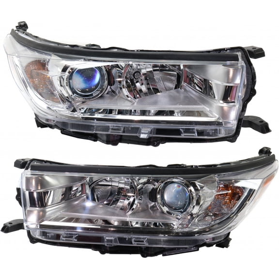 CarLights360: For 2017 2018 Toyota Highlander Headlight Assembly Driver and Passenger Side DOT Certified w/Bulbs DRL Type Replaces TO2502251 TO2503251