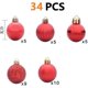 thumbnail image 2 of Paquete de 34 bolas navideñas Foohvr plástico irrompibles 40 mm, 2 of 5