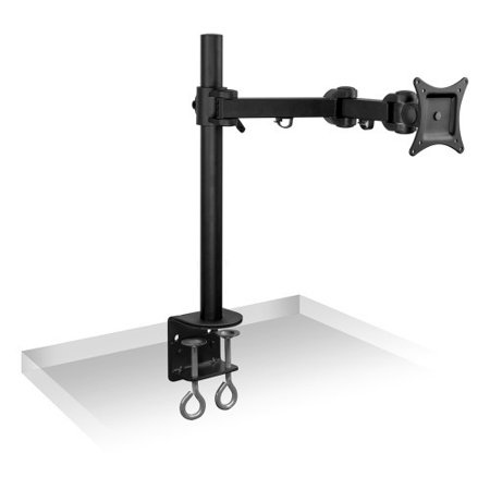 Mount-It! Articulating Single Arm PC Monitor Desk Mount Up to 27 Inches