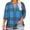 Light Blue, variant on Women's Maternity Tops Casual Plus Size 3/4 Sleeve V-Neck Maternity Blouse Comfortable Pregnant Top