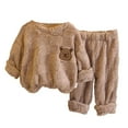 thumbnail image 3 of Boy Pajamas Cute Fuzzy Pajamas for Girls Soft Warm Girls Winter Pajamas Little Boys Pajamas 5-6 Years, 3 of 3