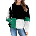 thumbnail image 5 of Mercatoo Kids' Hoodies Youth Girls Color Blocking Hooded Sweatshirt with Pocket Pullover Long Sleeve Tops Sweater, 5 of 7