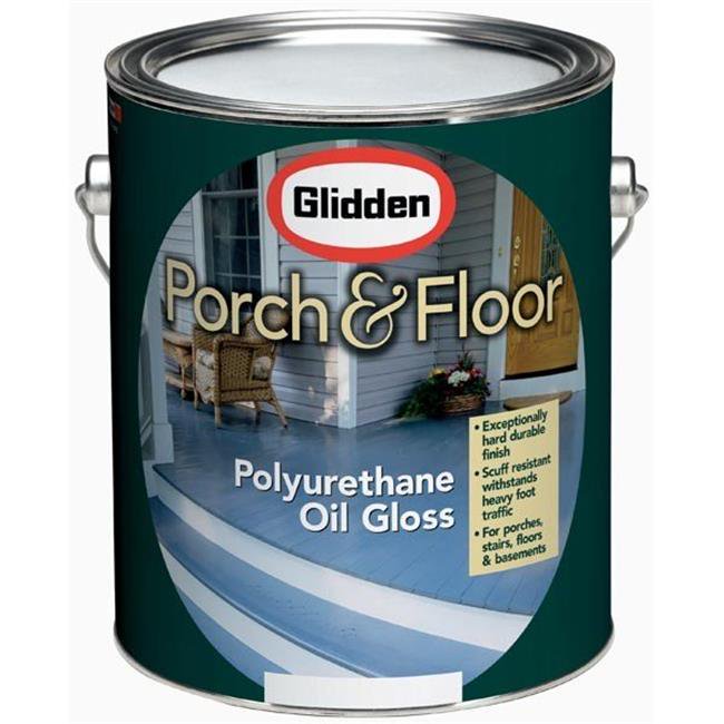 PPG Glidden PF8010XGAL Porch & Floor Paint, Gloss White Base 1 gal