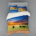 thumbnail image 2 of Ambesonne Tropical Bedding Set 3 Pcs, Thailand Boat in Ocean, Twin XL, Multicolor, 2 of 3
