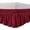 Burgundy, variant on UniVerse Wrap Around Bed Skirt Three Fabric Sides Elastic Dust Ruffled 14 Inch Tailored Drop,Easy to Install Fade Resistant-Beige, Twin/Full