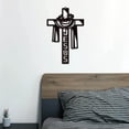 thumbnail image 5 of Sardfxul Christmas Metal Cross Wall Art Decor JesusCatholic Christian Church Decorations, 5 of 10