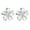 Sterling Silver, variant on S.Leaf Plumeria Flower Earrings for Women S925 Sterling Silver 18K Gold Plated Hypoallergenic Cute Floral Flower Flatback Stud Jewelry Studs Earrings