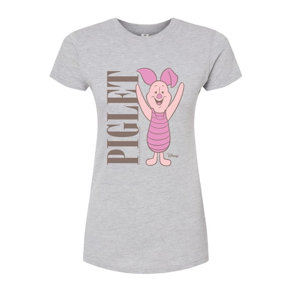 Disney - Muted Piglet - Juniors Fitted Graphic T-Shirt