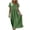 Green, variant on Women's Cotton Summer Midi Dress Short Half Sleeves Tunic Vacation Dress with Pockets (L, Mint Green)