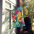 thumbnail image 6 of Ranunculus in Watercolor House Flag 28 in x 40 in, 6 of 7