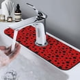 thumbnail image 7 of Sikiie Ladybug Pattern Splash Guard for Sink Faucet-1 PC Super Absorbent Fast Drying Mat Sink Gadgets-Splash Guard for Kitchen, Sink Mat, 7 of 7