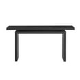thumbnail image 6 of EUROCO 59.1" Wood Console Table,Modern Entryway Table Narrow Long Sofa Table Behind Couch Table for Living Room,Hallway,Black, 6 of 7