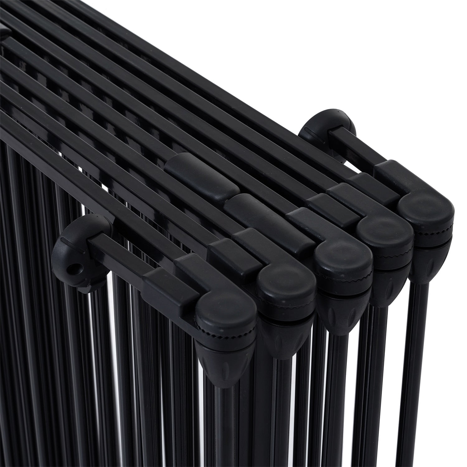 Pefilos 8 Panel Play Yard Dog Fences Indoor, Dog Playpen for Multiple Sizes of Dog, Designed for Camping, Black