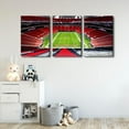 thumbnail image 2 of 3 Panel Denver Canvas Wall Art American Soccer Prints Sports Artwork Wall Decor Stadium Picture Canvas Art for Bedroom Living Room Broncos Stadium Paintings Posters Framed Ready to Hang (42"Wx20"H), 2 of 5