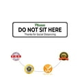 thumbnail image 4 of Please Do Not Sit Here for Social Distancing Aluminum Metal Sign 4"x18", 4 of 5
