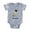 Heather Grey, variant on CafePress - FIN Fawn Pug Love - Cute Infant Baby Football Bodysuit