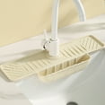 thumbnail image 2 of Silicone Faucet Splash Guard Mat Drain Mat for Sink Water Catcher Tray Drying Mat Dish Sponge Holder Kitchen Organizer Gadgets, 2 of 7