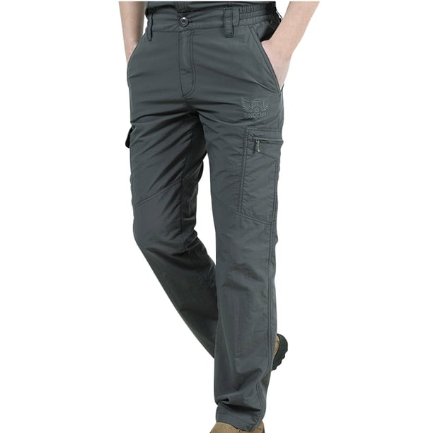 Pantalones largos de moda para hombre, con cordón, cintura elástica, color sólido, informales, largos, para hombre