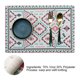 thumbnail image 3 of Un juego de cuatro piezas, diseño artístico con estampado bohemio, mantel individual de tela lavable para mesa, 3 of 5