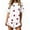 White, variant on Uaswgudfs Women's Heart Print Pajama Set Short Sleeve Crewneck Top Ruffled Shorts Loose Fit 2 Piece Sleepwear for Home Summer