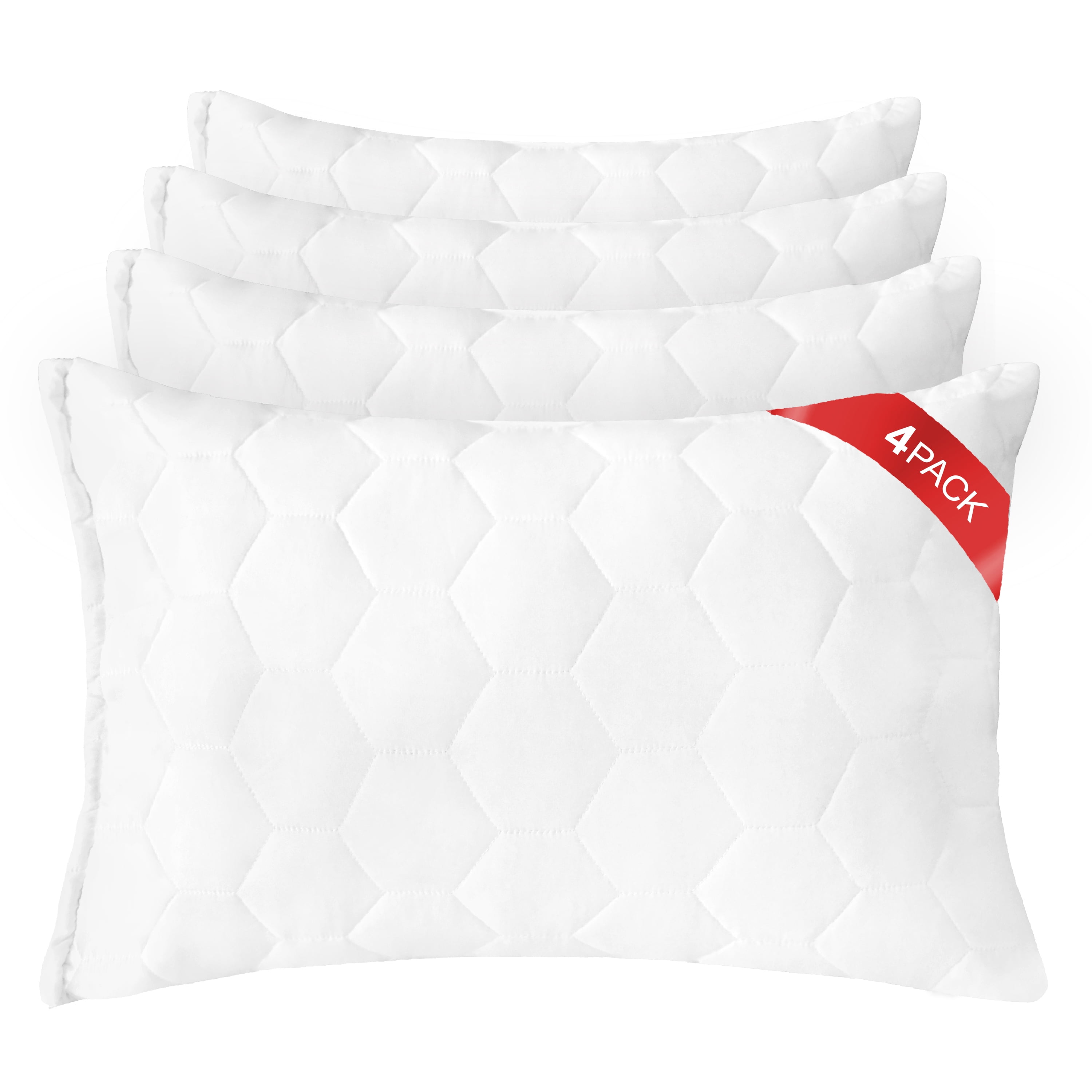 Platinum Plus Bed Pillows for Sleeping Queen Size 4 Pack Pillows, Hotel