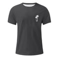 thumbnail image 3 of Chemises pour Hommes, Hommes Imprimé Col Rond Décontracté Mode Manches Courtes Blouses Col Rond Chemises, 3 of 4