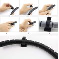 thumbnail image 5 of Clips de sujeción para cables ajustables, Clips para cables adhesivos de 3m, abrazaderas de alambre de nailon para coche, hogar y oficina, negro, paquete de 60, 5 of 5
