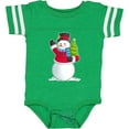 thumbnail image 3 of Inktastic Snowman Holding Christmas Tree Boys or Girls Baby Bodysuit, 3 of 5