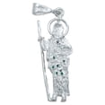 thumbnail image 3 of Dije Chico San Judas Zirconias Unisex Plata Ley 925 4.7 cm verde Alto/Ancho 4.7 cm x 1.3 cm, 3 of 3