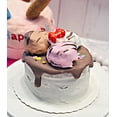 thumbnail image 5 of DEZICAKES Dog Sundae Birthday Cake- Bad to the Bone Dog Cake- Edible Puppy Party Crispy Cake- Handmade with Love- Perfect Dog Party Cake Boxed, Iced and Decorated, 5 of 9