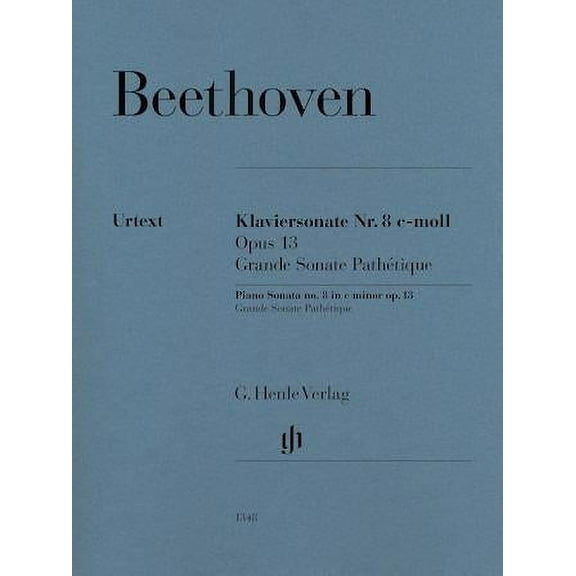 G. Henle Verlag Piano Sonata No. 8 in C Minor, Op. 13 (Grande Sonata Pathetique) by Beethoven