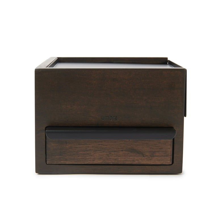 Umbra - Mini Stowit Jewelry Box - Walnut/Black