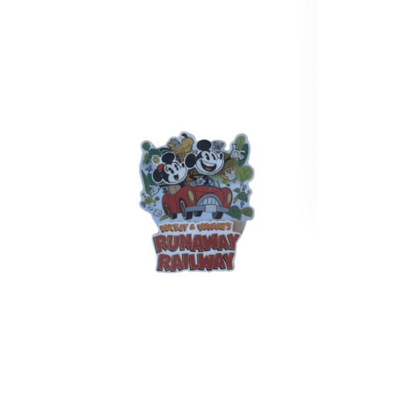 Disney Parks Mickey and Minnie Runaway Railway Acrylic 3D Magnet New