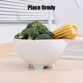 thumbnail image 4 of Wioihee Under $2.00 Double-layer rotatable colander, heat-resisted pasta strainer, food level BPA free colander,2 Set Kitchen Draining Bowl Vegetable Washing Basket, 4 of 6