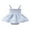 Blue, variant on Bagilaanoe Newborn Summer Outfits Baby Girl Rompers Dress Heart Print Sleeveless Bodysuits 3M 6M 9M 12M 18M Infant Patchwork A-line Dresses