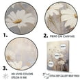 thumbnail image 3 of Designart "Elegant White Daisy Fields IV" Daisies Floater Framed Canvas Prints, 3 of 5