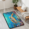 thumbnail image 3 of CURLYOOT Nautical Coastal Front Door Mat, Washable Non-Slip Sea Turtle Door Mat, Indoor Outdoor Floor Mats Absorbent Welcome Doormat for Entrance 20" x 30", 3 of 8