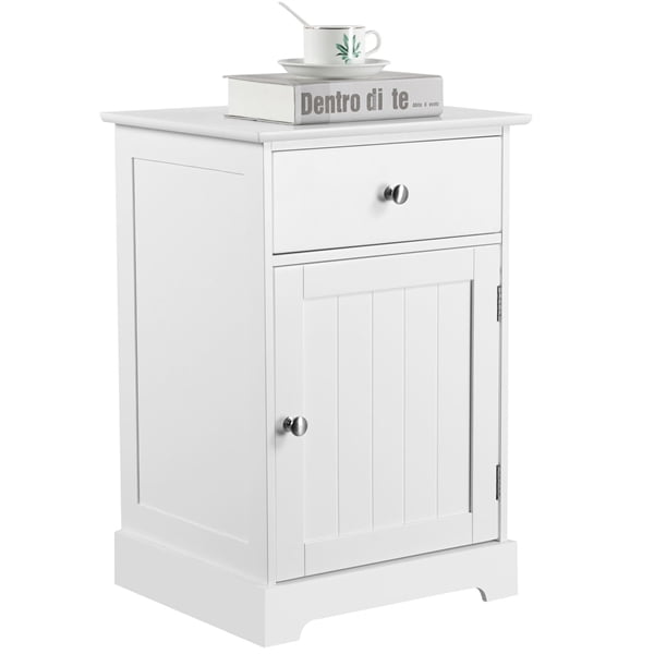 white bedside dresser