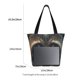thumbnail image 3 of Fotbe Tribal Style Raccoon Bolsa de Playa con Estampado, Bolsa de Hombro, Bolsa de Mano Espaciosa, Bolsa de Viaje Ligera, Bolsa de Compras Versátil, 3 of 6