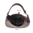 thumbnail image 5 of MKF Collection Mire Shoulder Women's Bag, Weave Vegan Leather Half Moon Top Handle Handbag by Mia K - Black, 5 of 7