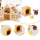 thumbnail image 5 of Juego de muebles de casa de muñecas de madera en miniatura, simulación de micropaisaje clásico Casa de mascotas, 5 of 6